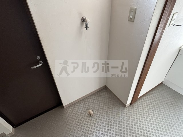 国道長屋の洗面所