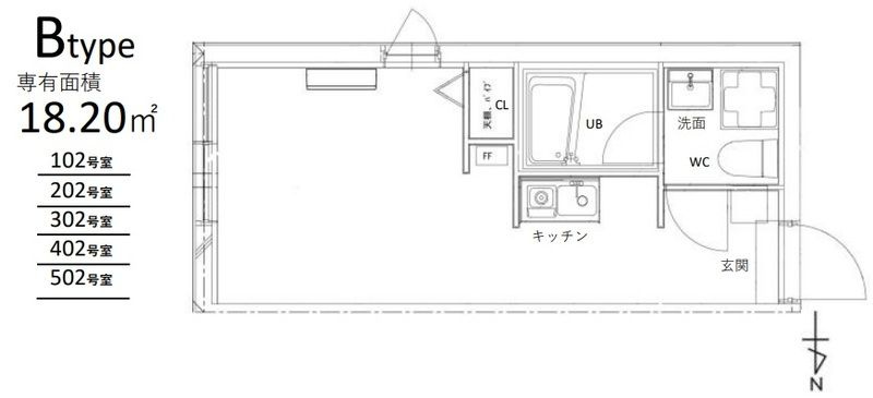 Ludens五反野FRの間取り