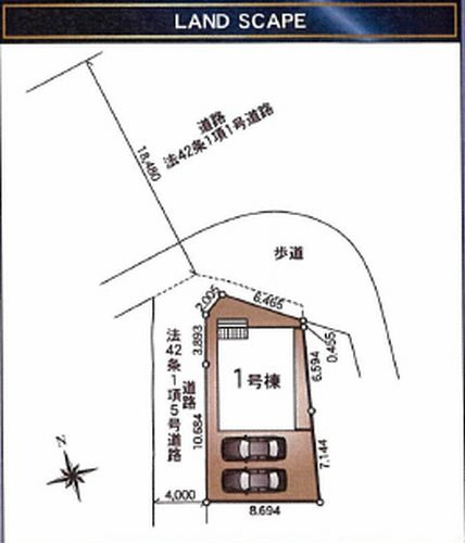【仲介手数料０円】相模原市緑区二本松第32　新築一戸建ての区画図|相模原市緑区二本松第32　新築一戸建て