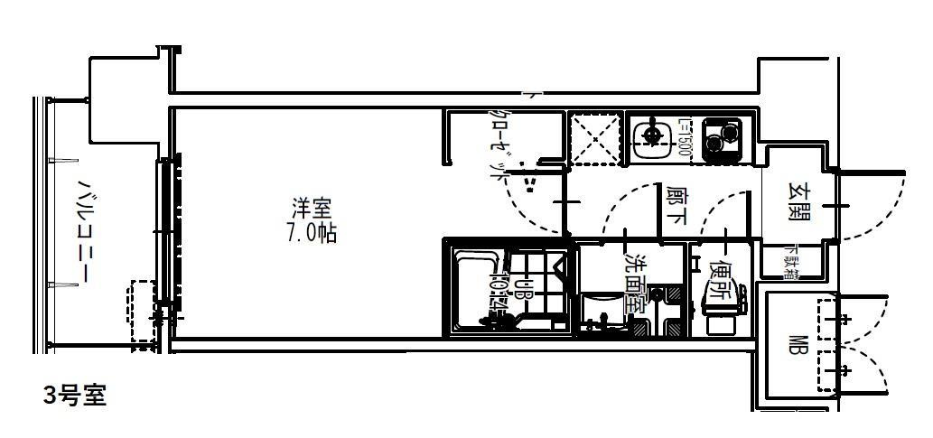 S-RESIDENCE大阪同心の間取り|S-RESIDENCE大阪同心　間取り