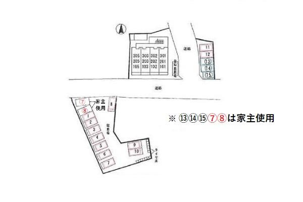 ファインズ　コートの区画図