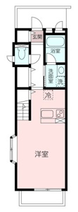 単身者の方におすすめ！カウンターキッチンを備えた、使い勝手の良い1Rのお部屋です。