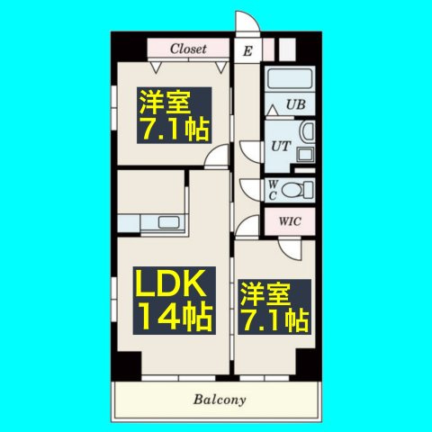 S-FORT鶴舞marksの間取り