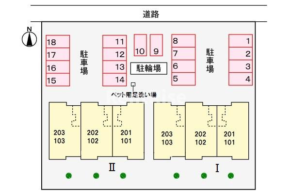ファー　ビヨンド　Ⅱの区画図