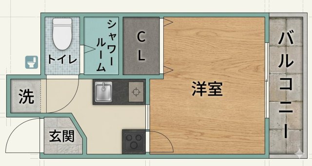 Asixの間取り