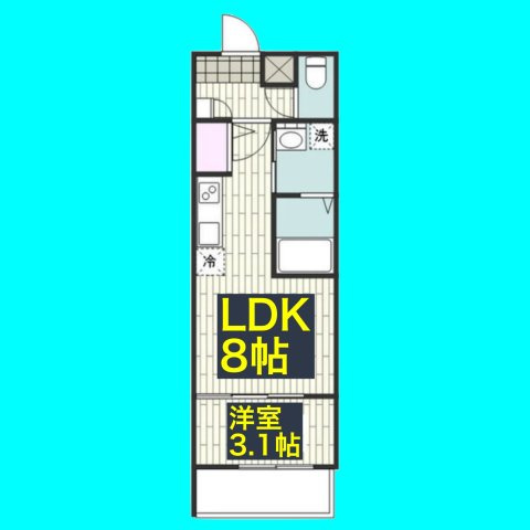 MOVE中村公園SOUTHIIの間取り
