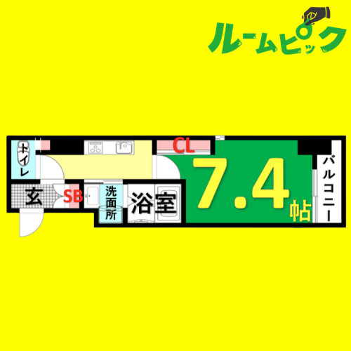 PLATZ TACHIBANA(プラッツタチバナ)　名古屋市賃貸　仲介手数料無料の間取り