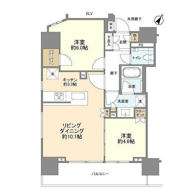 ブランズ日本橋浜町公園の間取り
