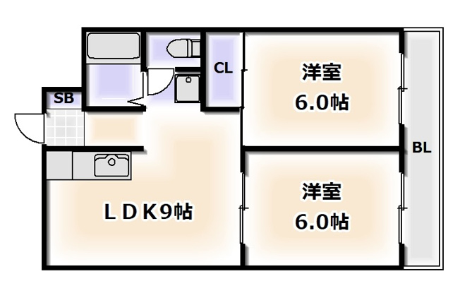 【間取り】 | 西ナンバグランドビル