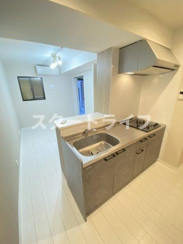 大阪市淀川区西中島２丁目の賃貸マンションのキッチン