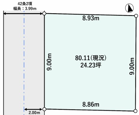 練馬区南大泉2丁目　新築一戸建　西武池袋線　保谷の土地図
