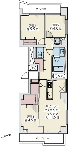 目黒グレースの間取り