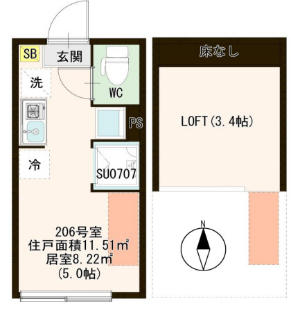 江戸川区松島３丁目のアパートの間取り|
