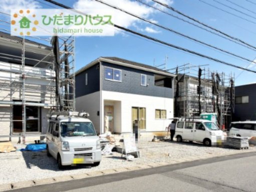 【外観】 | 土浦市木田余西台第2　新築戸建　8号棟 | 小中学校まで、それぞれ徒歩10分圏内！