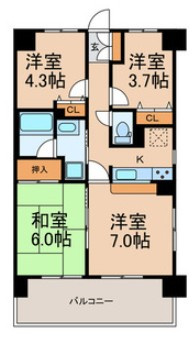 マイキャッスル柏豊四季の間取り
