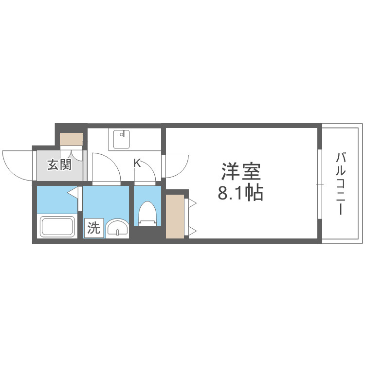 大阪市城東区放出西２丁目の賃貸マンションの間取り