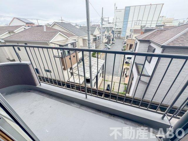 松栄大正ハイツのバルコニー