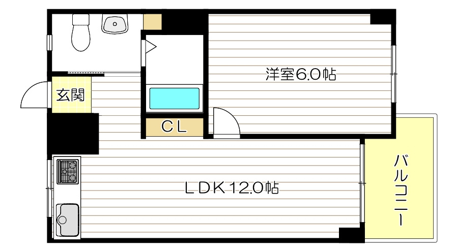 松栄大正ハイツの間取り