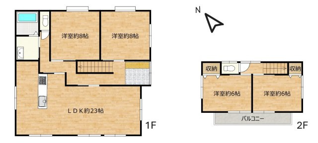 御殿場市中山の中古一戸建の間取り