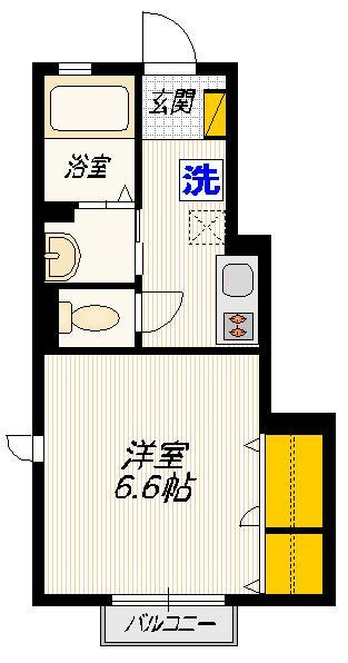 カーサ　ユタカの間取り|★角部屋★３面採光★