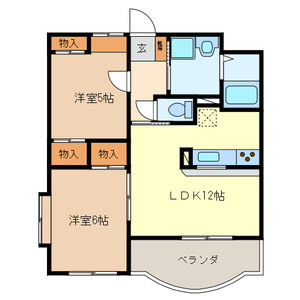 ミルフィーユふじみ野弐番館の間取り