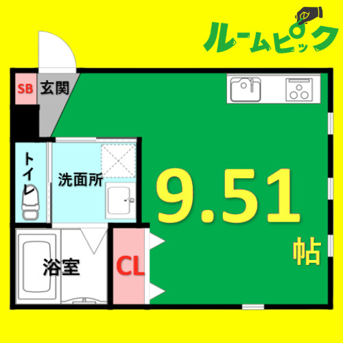 ピアチェーレ名駅　名古屋市賃貸　仲介手数料無料の間取り