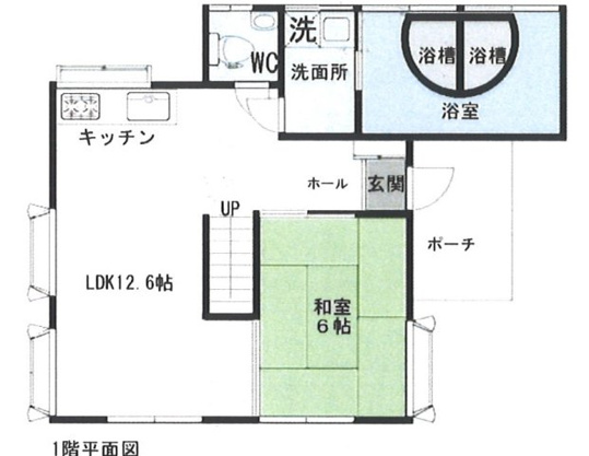 【間取り】 | 殖産浮山温泉郷　戸建