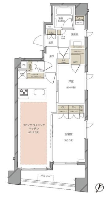 グリーンパーク水天宮前の間取り