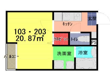 レガーロ新田の間取り