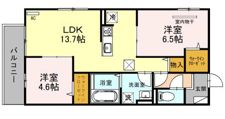 fika蓮宮の間取り