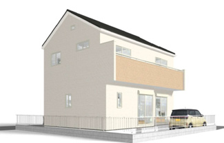 【外観パース】 | 立川市砂川町7丁目　新築戸建　【全2棟】