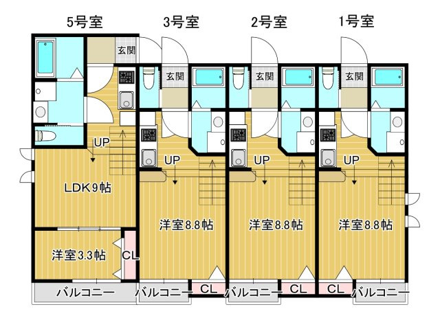 【間取り】 | Patina箱崎