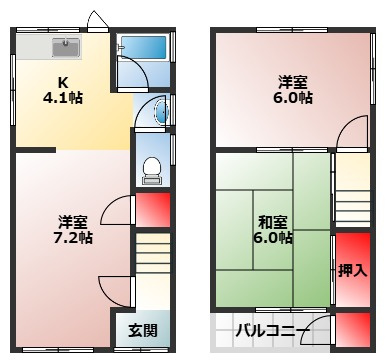 【間取り】 | Re-Home浜寺南2