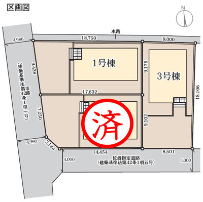 【区画図】 | Livele Garden.S　泉道下第２　３号棟