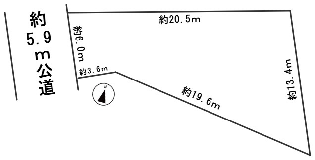 ６７１４９　岐阜市早田本町2丁目土地の区画図