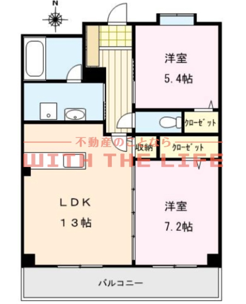 アルページュ【10,000円キャッシュバック対象物件】の間取り|間取り図です