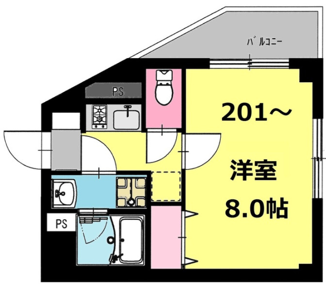 練馬区豊玉北３丁目の賃貸マンションの間取り