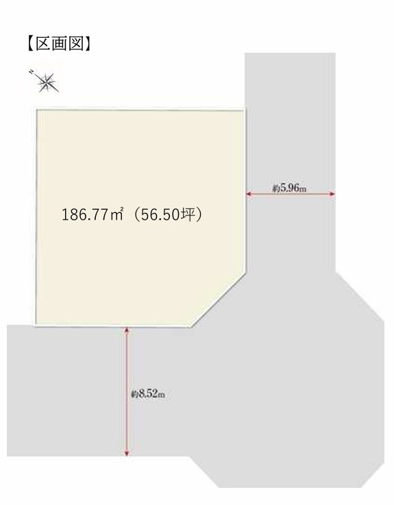 明石市松が丘5丁目　土地の土地図|●年中無休：当日予約可●敷地約56.50坪！角地で開放的！前面道路も広々しております！
