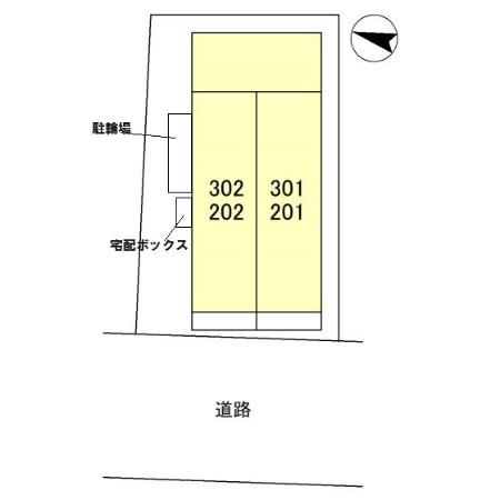 ナチュラルフロント住居の区画図
