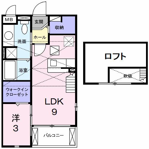 メロウ　ハウスＡの間取り