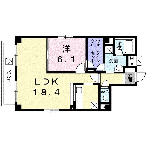 ソレアード南砂の間取り|間取りです。