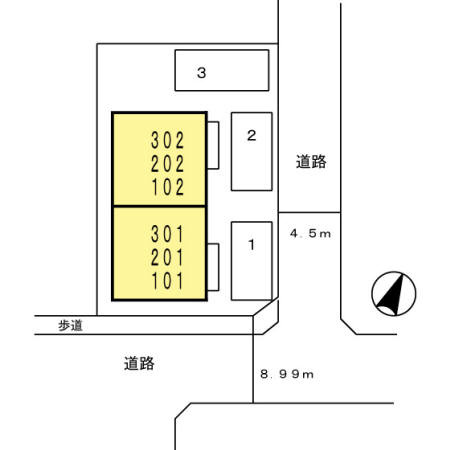 フレアコートの区画図