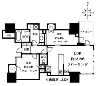 【間取り】 | パークホームズ川越新富町アドーア