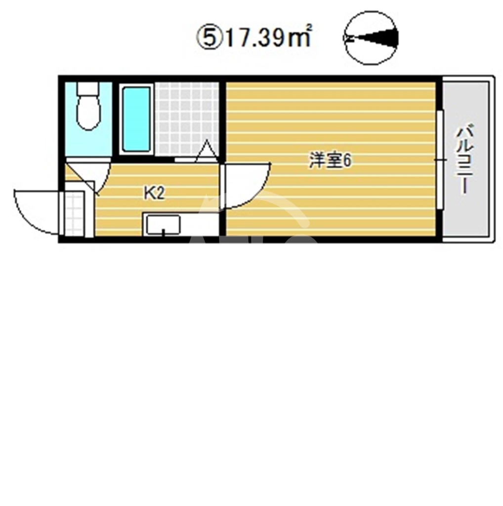 エクラ難波南の間取り