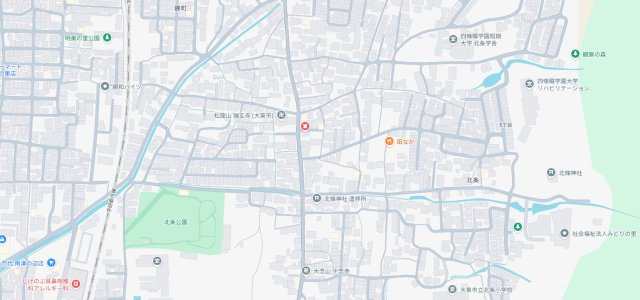 ■大東市北条　第7期　新築一戸建ての地図