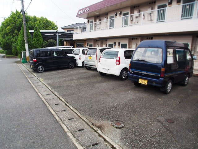 金子ハイツ【10,000円キャッシュバック対象物件】の駐車場|駐車場です