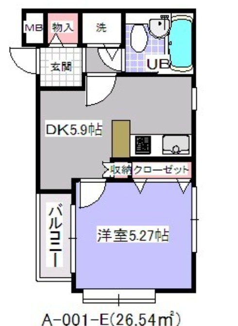 ローズマンションA-001の間取り