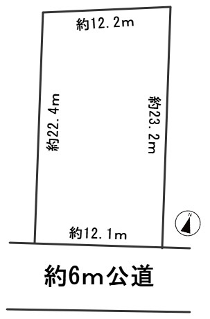 ６７１４８　岐阜市守口町２丁目土地の区画図