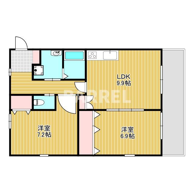 NLC豊中グリーンプレイスの間取り