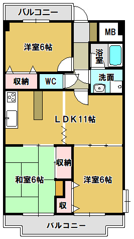 【間取り】 | コンフォ・トゥールⅡ